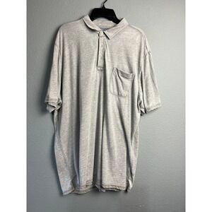 Johnnie-O Hangin Out The Local Polo Shirt Mens XXL Steel Grey Heather Athleisure